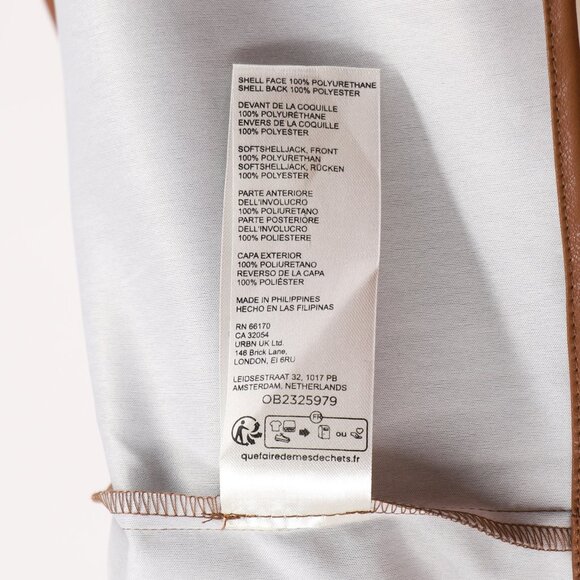 MAEVE ANTHROPOLOGIE Lantern-Sleeve Faux Leather Blouse Top Size XL - Picture 8 of 8